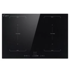 Built-In 30-in 4 Elements Electric Induction Cooktop Including Bridge Element - 30" - Black