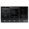 Samsung 36" Fingerprint Resistant Black Stainless Steel Gas Cooktop