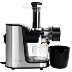 MegaChef Masticating Slow Juicer Extractor With Reverse Function, Cold Press Juicer Machine With Quiet Motor - Countertop - Silver - Countertop -KitchenAid Shop 7169aa49 04eb 45e5 b25f f28de1be0688