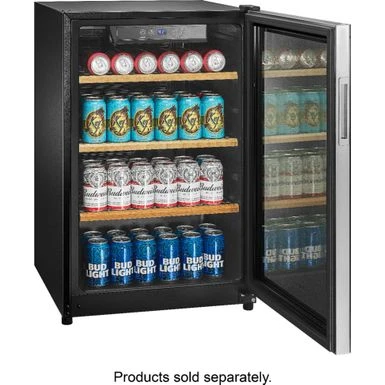 Insignia™ - 130-Can Beverage Cooler - Silver 14 Insignia™ - 130-Can Beverage Cooler - Silver - Image 12