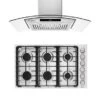 2 Piece Kitchen Appliances Packages Including 36" Gas Cooktop And 36" Island Range Hood - 36"