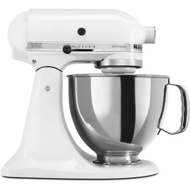 KitchenAid Artisan Series 325-Watt Tilt-Back Head Stand Mixer In White 3 KitchenAid Artisan Series 325-Watt Tilt-Back Head Stand Mixer In White