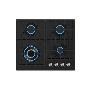 2 Piece Kitchen Appliances Packages Including 24" Gas Cooktop And 30" Under Cabinet Range Hood - Black 4 2 Piece Kitchen Appliances Packages Including 24" Gas Cooktop And 30" Under Cabinet Range Hood - Black - Image 2