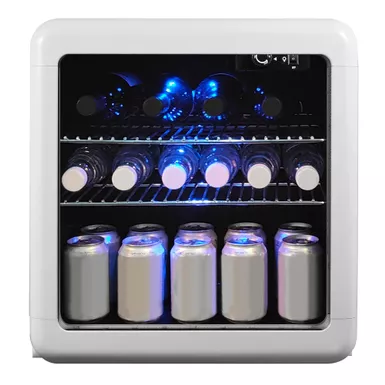 Magic Chef 1.7cu. Ft. White Retro Beverage Cooler 4 Magic Chef 1.7cu. Ft. White Retro Beverage Cooler - Image 2