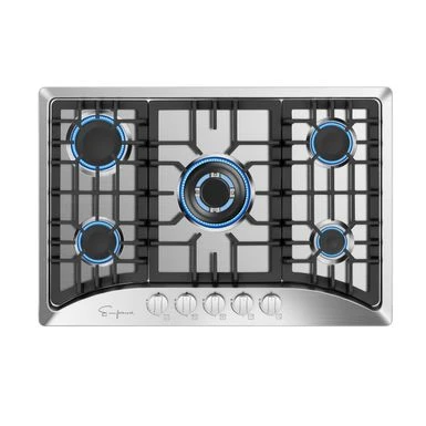 2 Piece Kitchen Appliances Packages Including 30" Gas Cooktop And 30" Wall Mount Range Hood - Silver 4 2 Piece Kitchen Appliances Packages Including 30" Gas Cooktop And 30" Wall Mount Range Hood - Silver - Image 2