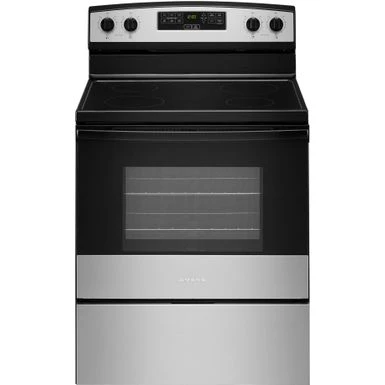 Amana - 4.8 Cu. Ft. Freestanding Electric Range - Stainless Steel 3 Amana - 4.8 Cu. Ft. Freestanding Electric Range - Stainless Steel