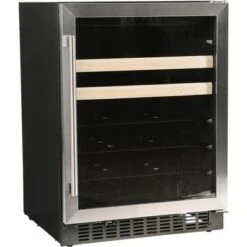 Azure A124BEV-S 24-inch Beverage Center With Stainless Trim Glass Door - Stainless Steel