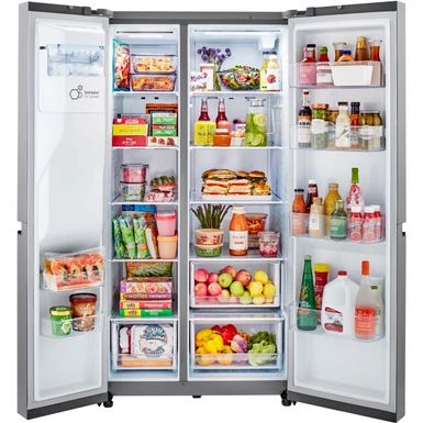 LG 27-Cu. Ft. Side-by-Side Refrigerator, Stainless Steel Look 9 LG 27-Cu. Ft. Side-by-Side Refrigerator, Stainless Steel Look - Image 7