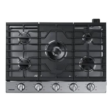 Samsung Ada 30" Stainless Steel Smart Gas Cooktop With Illuminated Knobs 4 Samsung Ada 30" Stainless Steel Smart Gas Cooktop With Illuminated Knobs - Image 2