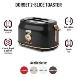 Haden Dorset 2-slice Wide Slot Stainless Steel Toaster - Red -KitchenAid Shop 79c53e8b 4c2c 46b9 ae2d 77f161e84ff8