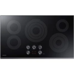 Samsung 36 Inch Electric Cooktop - Black With Stainless Trim