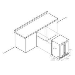 NewAir 24" Built-in Dual Zone 18 Bottle And 58 Can French Door Wine And Beverage Fridge In Stainless Steel - Stainless Steel -KitchenAid Shop 7c26c5bb 38cb 485f 9d8c 2c23eca0ed72