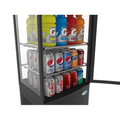 KoolMore Commercial Countertop Refrigerator Display Case - 3 Cu.ft -Black 9 KoolMore Commercial Countertop Refrigerator Display Case - 3 Cu.ft -Black - Image 7