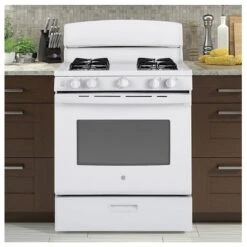 Ge Ada 30" White Freestanding Gas Range -KitchenAid Shop 7f70c5daff0c0c879affa01cba376281