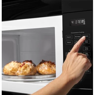 GE - 1.6 Cu. Ft. Over-the-Range Microwave - Black 10 GE - 1.6 Cu. Ft. Over-the-Range Microwave - Black - Image 8