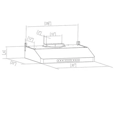 2 Piece Kitchen Appliances Packages Including 24" Induction Cooktop And 30" Under Cabinet Range Hood - Black 7 2 Piece Kitchen Appliances Packages Including 24" Induction Cooktop And 30" Under Cabinet Range Hood - Black - Image 5