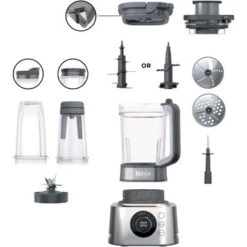 Ninja - Foodi Power Blender Ultimate System 72-Oz. Blender, Smoothie Bowl Maker, Food Processor - Platinum -KitchenAid Shop 83155722 91b4 5136 9a29 c9c5f3aa08fc