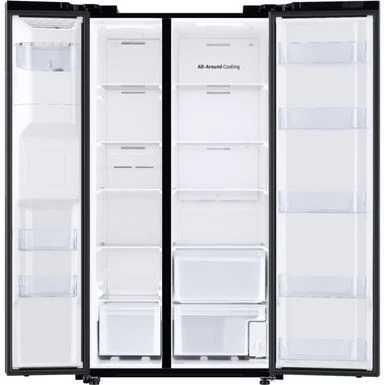 Samsung - 27.4 Cu. Ft. Side-by-Side Refrigerator With Large Capacity - Black Stainless Steel 8 Samsung - 27.4 Cu. Ft. Side-by-Side Refrigerator With Large Capacity - Black Stainless Steel - Image 6
