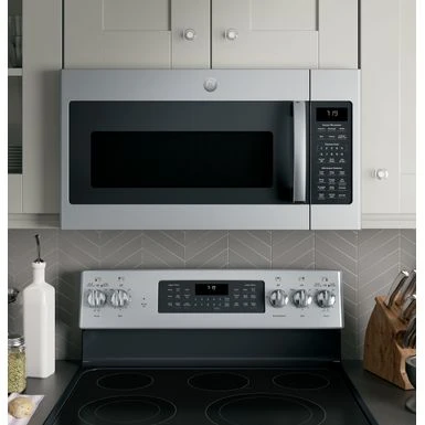 GE - 1.9 Cu. Ft. Over-the-Range Microwave With Sensor Cooking - Stainless Steel 4 GE - 1.9 Cu. Ft. Over-the-Range Microwave With Sensor Cooking - Stainless Steel - Image 2