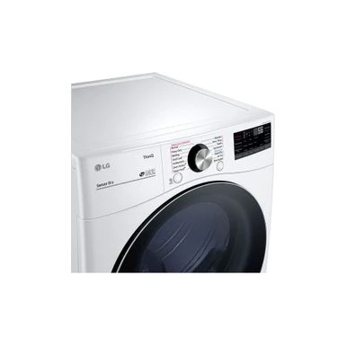 LG DLGX4201W 7.4 Cu.ft. Ultra Large Capacity Gas Dryer With SensorDry, TurboSteam Technology And Wi-Fi Connectivity, White - White 9 LG DLGX4201W 7.4 Cu.ft. Ultra Large Capacity Gas Dryer With SensorDry, TurboSteam Technology And Wi-Fi Connectivity, White - White - Image 7
