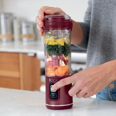 Ninja - Blast 18 Oz. Portable Blender - Cranberry Red 6 Ninja - Blast 18 Oz. Portable Blender - Cranberry Red - Image 4