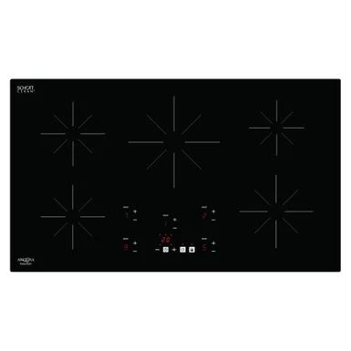 Ancona Chef 36 In. Glass-Ceramic Induction Cooktop With Boost Function - Black 4 Ancona Chef 36 In. Glass-Ceramic Induction Cooktop With Boost Function - Black - Image 2