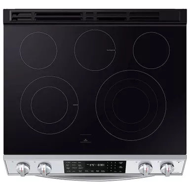 Samsung 6.3 Cu. Ft. Bespoke White Glass Smart Front Control Slide-In Electric Range 8 Samsung 6.3 Cu. Ft. Bespoke White Glass Smart Front Control Slide-In Electric Range - Image 6