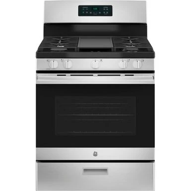 GE - 5.0 Cu. Ft. Freestanding Gas Range - Stainless Steel 3 GE - 5.0 Cu. Ft. Freestanding Gas Range - Stainless Steel