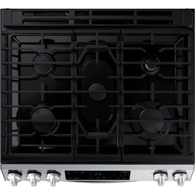 Samsung - 6.0 Cu. Ft. Front Control Slide-in Gas Range With Wi-Fi, Fingerprint Resistant - Stainless Steel 7 Samsung - 6.0 Cu. Ft. Front Control Slide-in Gas Range With Wi-Fi, Fingerprint Resistant - Stainless Steel - Image 5