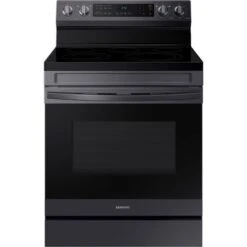 Samsung 6.3-Cu. Ft. Smart Freestanding Electric Range With No-Preheat Air Fry And Convection, Brushed Black -KitchenAid Shop 8a55541a a76d 4fa3 89b4 cd6632202ea7
