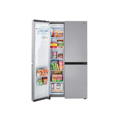 LG 27 Cu. Ft. Side-by-Side Refrigerator With Smooth Touch Ice Dispenser - Stainless Steel - Stainless Steel 6 LG 27 Cu. Ft. Side-by-Side Refrigerator With Smooth Touch Ice Dispenser - Stainless Steel - Stainless Steel - Image 4