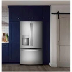 GE - 27.7 Cu. Ft. French Door Refrigerator - Stainless Steel 27 GE - 27.7 Cu. Ft. French Door Refrigerator - Stainless Steel -KitchenAid Shop 8a7a2255 7811 5097 b38a 599fff95f837