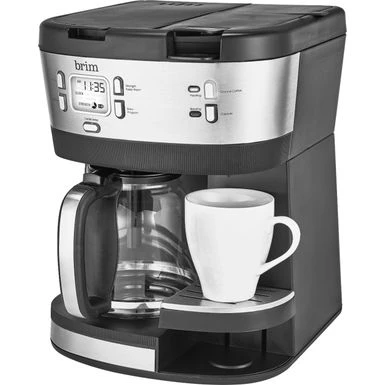 Brim - Triple Brew 12-Cup Coffee Maker - Stainless Steel/Black 14 Brim - Triple Brew 12-Cup Coffee Maker - Stainless Steel/Black - Image 12
