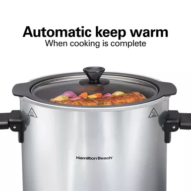 Hamilton Beach - 10qt Sear & Cook Stockpot Slow Cooker Silver 16 Hamilton Beach - 10qt Sear & Cook Stockpot Slow Cooker Silver - Image 14
