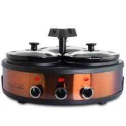 Round Triple 1.5 Qt Slow Cooker Server In Copper With 3 Ceramic Pots - Variable Temperature Control - Stoneware - 1-2 Quarts 19 Round Triple 1.5 Qt Slow Cooker Server In Copper With 3 Ceramic Pots - Variable Temperature Control - Stoneware - 1-2 Quarts -KitchenAid Shop 8dd51e28 848d 4719 b23e 95463d0cb0a4