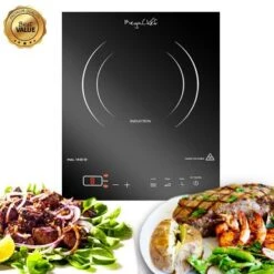 MegaChef Portable Induction Cooktop Burner With Digital Control Panel - Black 9 MegaChef Portable Induction Cooktop Burner With Digital Control Panel - Black -KitchenAid Shop 8fb1f6d6 777d 423a a626 823e066f69d6
