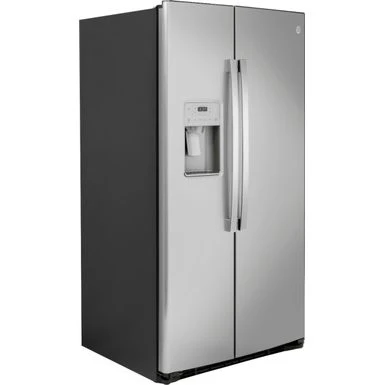 GE - 25.1 Cu. Ft. Side-By-Side Refrigerator With External Ice & Water Dispenser - Stainless Steel 4 GE - 25.1 Cu. Ft. Side-By-Side Refrigerator With External Ice & Water Dispenser - Stainless Steel - Image 2