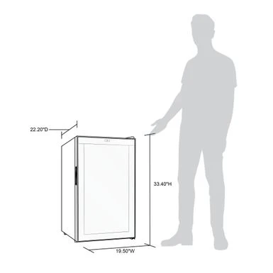 Newair Shadow Series Wine Cooler Refrigerator 51 Bottle, Freestanding Mirrored Wine Fridge With Compressor Cooling - Black 8 Newair Shadow Series Wine Cooler Refrigerator 51 Bottle, Freestanding Mirrored Wine Fridge With Compressor Cooling - Black - Image 6