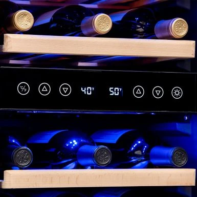NewAir 15 Built-in 29 Bottle Dual Zone Compressor Wine Fridge, Quiet Operation - Silver 10 NewAir 15 Built-in 29 Bottle Dual Zone Compressor Wine Fridge, Quiet Operation - Silver - Image 8