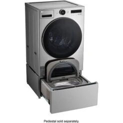 LG - 4.5 Cu. Ft. High-Efficiency Smart Front Load Washer With Steam And TurboWash 360 - Graphite Steel 34 LG - 4.5 Cu. Ft. High-Efficiency Smart Front Load Washer With Steam And TurboWash 360 - Graphite Steel -KitchenAid Shop 90cf9667 3655 540f a2ba 2d5b15b1e329