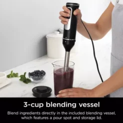 Ninja - Foodi Power Mixer System 5-Speed Hand Blender And Hand Mixer Combo With 3-Cup Blending Vessel - Black 38 Ninja - Foodi Power Mixer System 5-Speed Hand Blender And Hand Mixer Combo With 3-Cup Blending Vessel - Black -KitchenAid Shop 90f82dce a5d3 463e b292 0226793859e0