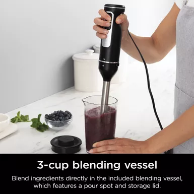 Ninja - Foodi Power Mixer System 5-Speed Hand Blender And Hand Mixer Combo With 3-Cup Blending Vessel - Black 19 Ninja - Foodi Power Mixer System 5-Speed Hand Blender And Hand Mixer Combo With 3-Cup Blending Vessel - Black - Image 17
