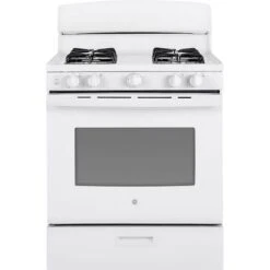 Ge Ada 30" White Freestanding Gas Range