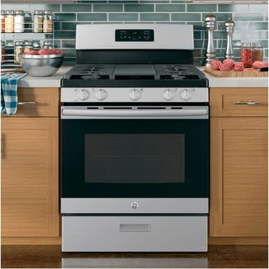 GE - 5.0 Cu. Ft. Freestanding Gas Range - Stainless Steel 12 GE - 5.0 Cu. Ft. Freestanding Gas Range - Stainless Steel - Image 10