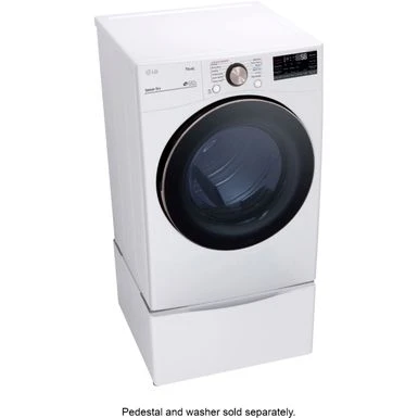 LG - 7.4 Cu. Ft. Stackable Smart Electric Dryer With Steam And Built-In Intelligence - White 11 LG - 7.4 Cu. Ft. Stackable Smart Electric Dryer With Steam And Built-In Intelligence - White - Image 9