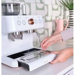 Café - Bellissimo Semi-Automatic Espresso Machine With 15 Bars Of Pressure, Milk Frother, And Built-In Wi-Fi - Matte White -KitchenAid Shop 933a0cfc 4edf 5306 85be 8a084a150fef