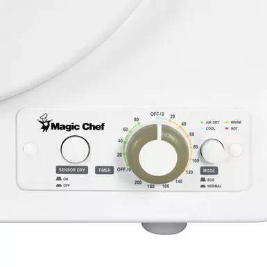 Magic Chef 2.6 Cu.ft. White Compact Electric Dryer 7 Magic Chef 2.6 Cu.ft. White Compact Electric Dryer - Image 5