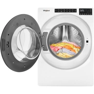 Whirlpool - 4.5 Cu. Ft. High-Efficiency Stackable Front Load Washer With Steam And Tumble Fresh - White 19 Whirlpool - 4.5 Cu. Ft. High-Efficiency Stackable Front Load Washer With Steam And Tumble Fresh - White - Image 17