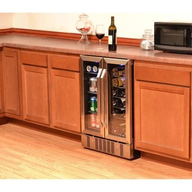 NewAir 18 Bottle/ 52 Can, Dual Zone Wine And Beverage Cooler - Black 7 NewAir 18 Bottle/ 52 Can, Dual Zone Wine And Beverage Cooler - Black - Image 5