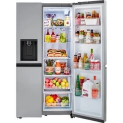 LG - 27.2 Cu. Ft. Side-by-Side Refrigerator With SpacePlus Ice - Stainless Steel 34 LG - 27.2 Cu. Ft. Side-by-Side Refrigerator With SpacePlus Ice - Stainless Steel -KitchenAid Shop 9477c68a 4694 567c 8eee 9c343ba2fcf6